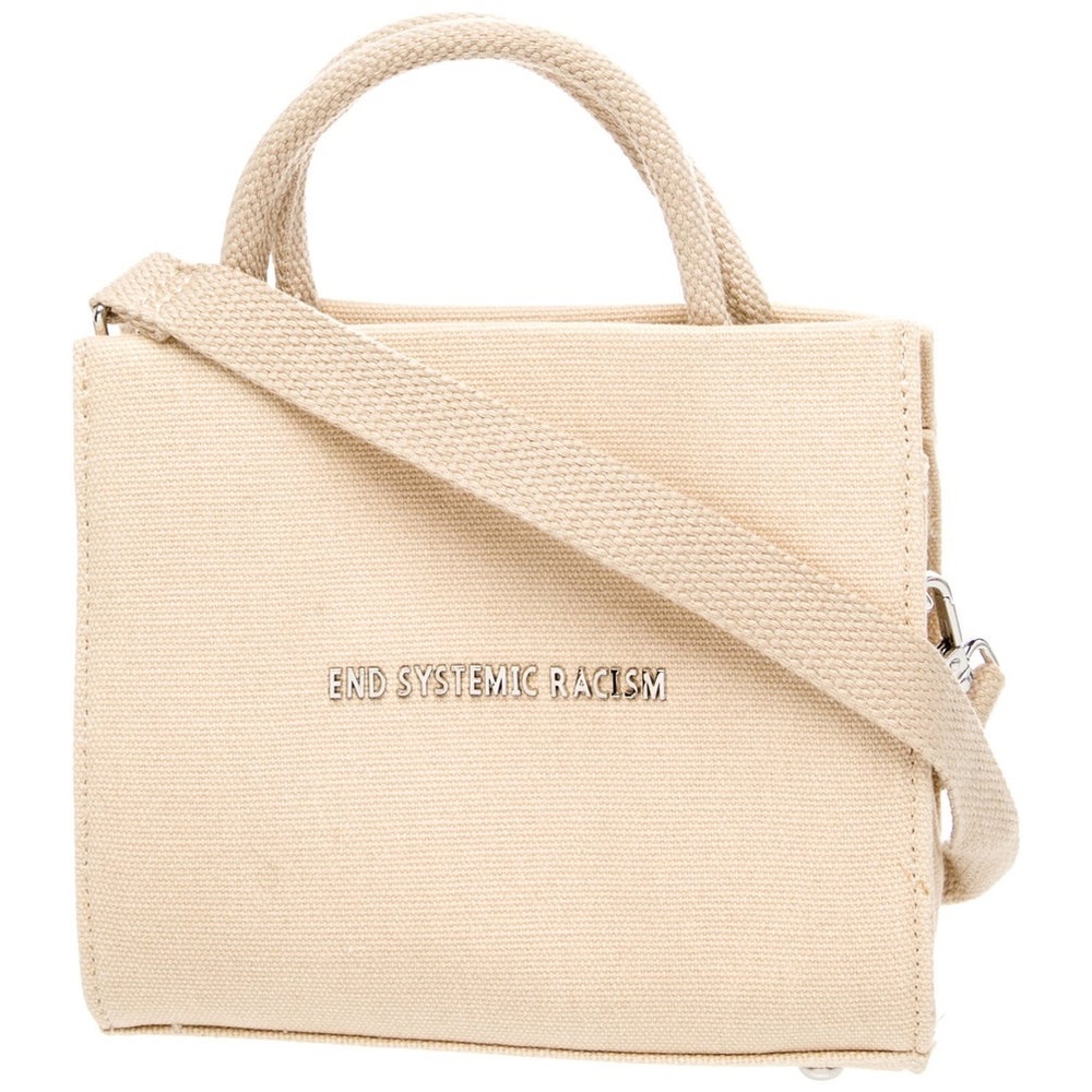 Brandon Blackwood ESR Canvas Mini Crossbody Tote | Cream